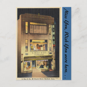 Connecticut, S. Max & Co. Briefkaart