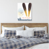 Connecticut ski canvas afdruk (Insitu (Slaapkamer))