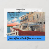 Connecticut, Skipper's Dock Briefkaart (Voorkant / Achterkant)