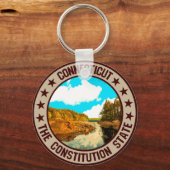 Connecticut Sleutelhanger (Achterkant)