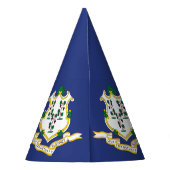 Connecticut Staatsvlag Feesthoedjes (Achterkant)