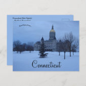 Connecticut State Capitol Hartford Connecticut Briefkaart (Voorkant / Achterkant)