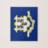 Connecticut State Flag 8x10 Legpuzzel (Verticaal)