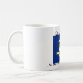 Connecticut State Flag en Motto 11 oz Mok (Links)