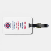 Connecticut State Gepersonaliseerde Gift Bagagelab Bagagelabel (Achterkant horizontaal)