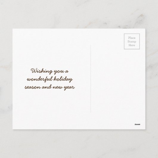 Connecticut State Kerstvakantie Groeten Feestdagenkaart (Achterkant)