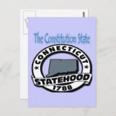 Connecticut-status 1788 briefkaart (Voorkant / Achterkant)