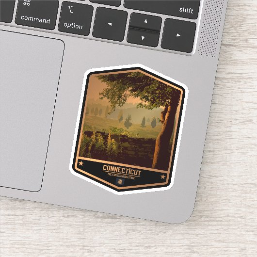 Connecticut Sticker (Detail)