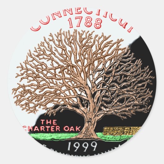 Connecticut Sticker (Voorkant)