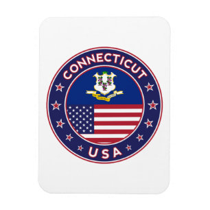 Connecticut sticker, Verenigde Staten Magneet