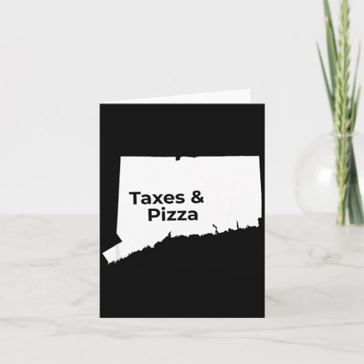 Connecticut Taxes &amp; Connecticut Zza  Kaart (Voorkant)