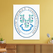Connecticut-teken Canvas Afdruk (Insitu (Woonkamer))