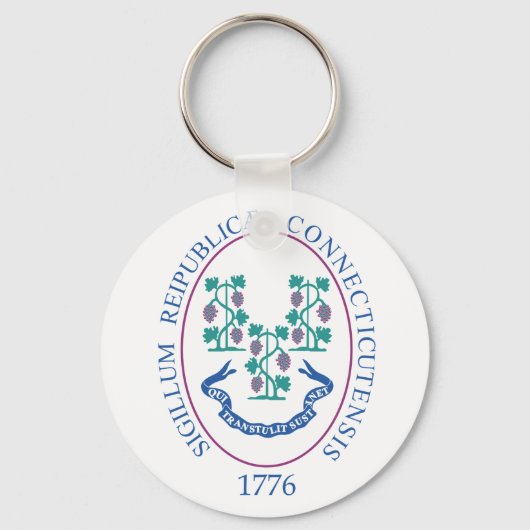 Connecticut-teken Sleutelhanger (Voorkant)
