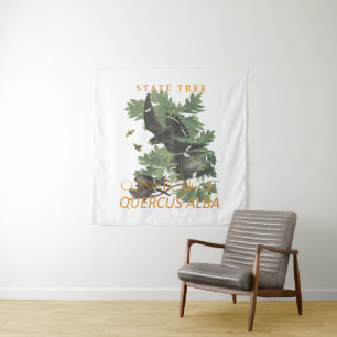 Connecticut Territory Boom De Charter Eik Wandkleed