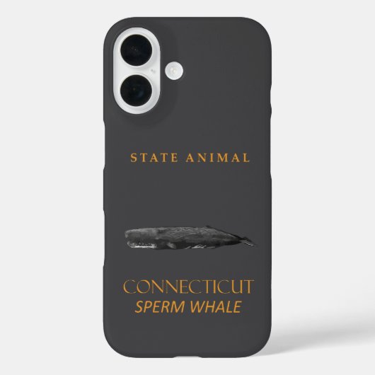 Connecticut Territory Dier Physeter macrocephalu Case-Mate iPhone Case (Achterkant)