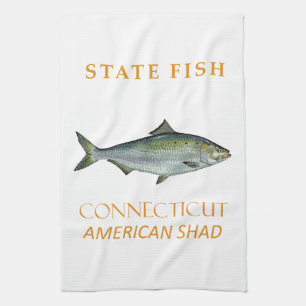 Connecticut Territory Fish The Amerikaanse Elft Theedoek