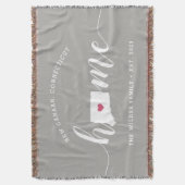 Connecticut Thuisstaat Persoonlijk gemaakt Deken (Voorkant Verticaal)