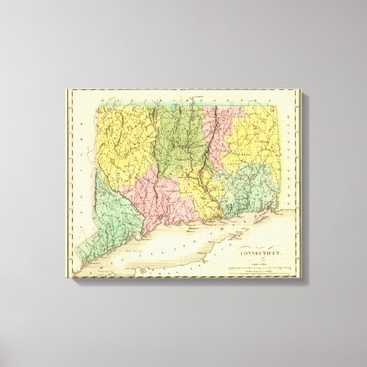 Connecticut US Canvas Afdruk (Voorkant)