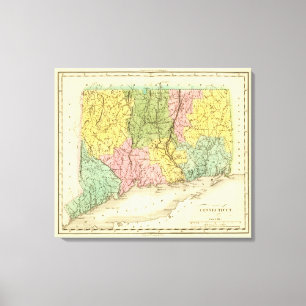 Connecticut US Canvas Afdruk