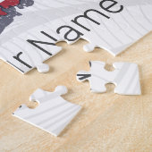 Connecticut Verenigde Staten retro state kaart  Legpuzzel (Zijkant)