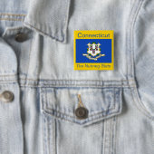 Connecticut Vlag Button (In situ)