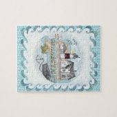 Connecticut vuurtoren legpuzzel (Horizontaal)