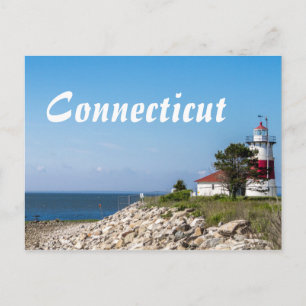Connecticut-vuurtorkaarten Briefkaart