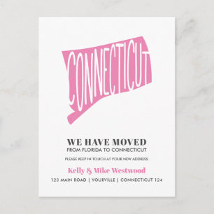 CONNECTICUT We hebben Nieuw adres Nieuw startpunt  Briefkaart