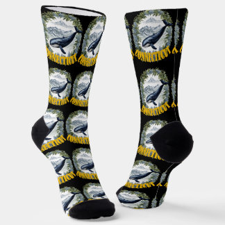 Connecticut Whale With Mountain Laurel Sokken