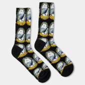 Connecticut Whale With Mountain Laurel Sokken (Rechts)