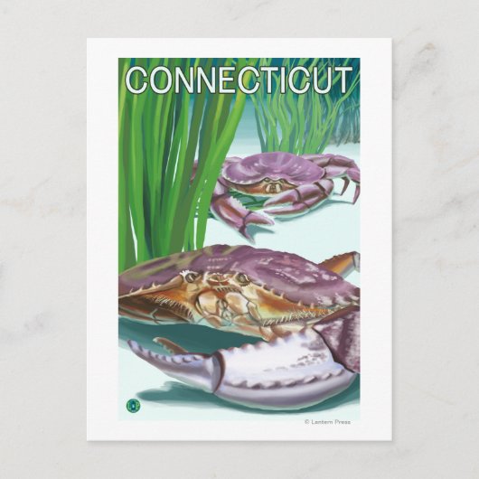 ConnecticutCrab en Fisherman Briefkaart (Voorkant)