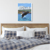 ConnecticutEagle Gevist Canvas Afdruk (Insitu (Slaapkamer))
