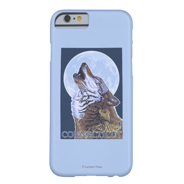 ConnecticutHowling Wolf Case-Mate iPhone Case (Achterkant)