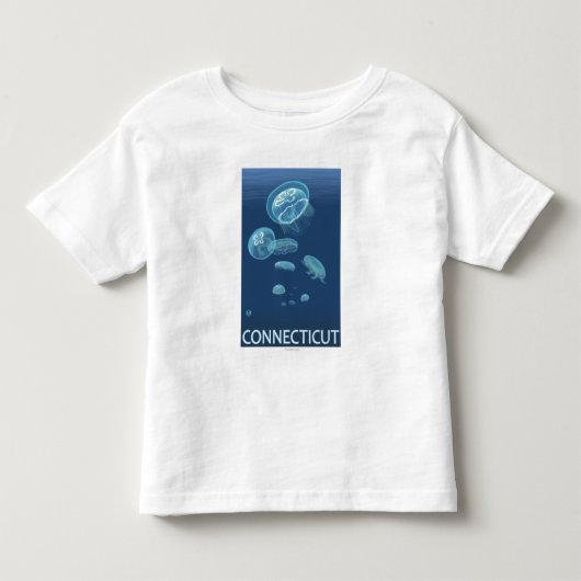 ConnecticutJellyfish Scene Kinder Shirts (Voorkant)