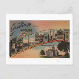 ConnecticutLarge Letter ScenesConnecticut Briefkaart