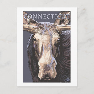 ConnecticutMoose Up Sluiten Briefkaart