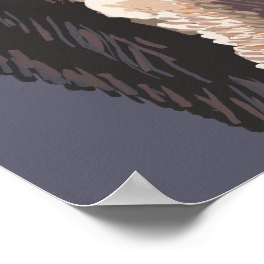 ConnecticutMoose Up Sluiten Poster (Hoek)