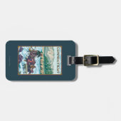 ConnecticutRiver Rafting Scene Bagagelabel (Voorkant horizontaal)