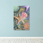 ConnecticutTidepool-scène Canvas Afdruk (Insitu (Houten vloer))