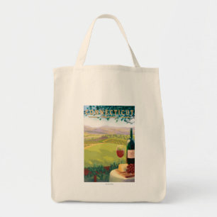 ConnecticutWine Country Scene Tote Bag