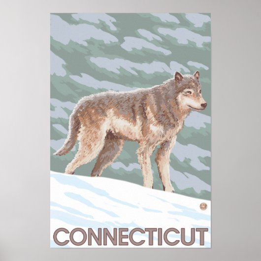 ConnecticutWolf Scene Poster (Voorkant)