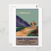  Connemara Ierland reisposter Briefkaart (Voorkant / Achterkant)