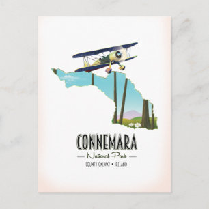 Connemara National Park County Galway Ierland kaar Briefkaart