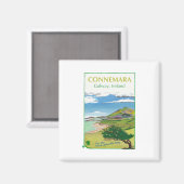 Connemara Travel Poster Design Magnet Magneet (Voorkant / Achterkant)