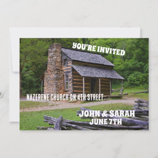 CONNEXION CABINE DE JOURNAL INVITATIONS DE MARIAGE (Devant)