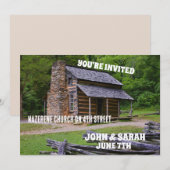 CONNEXION CABINE DE JOURNAL INVITATIONS DE MARIAGE (Devant / Derrière)