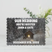 CONNEXION CABINE DES INVITATIONS DE MARIAGE HIVER (Debout devant)
