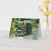 CONNEXION CAMION 2 Cool Trucker Cartes d'anniversa (Fleur jaune)