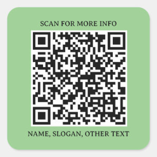 Connexion carré : Sticker de code QR professionnel