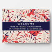 Connexion du mot de passe Wifi | Plaque Feuille de (Devant)